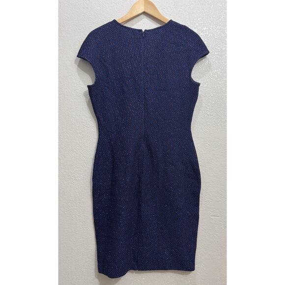 St. John Tweed Knit Sheath Dress Size 6 - Picture 2 of 5